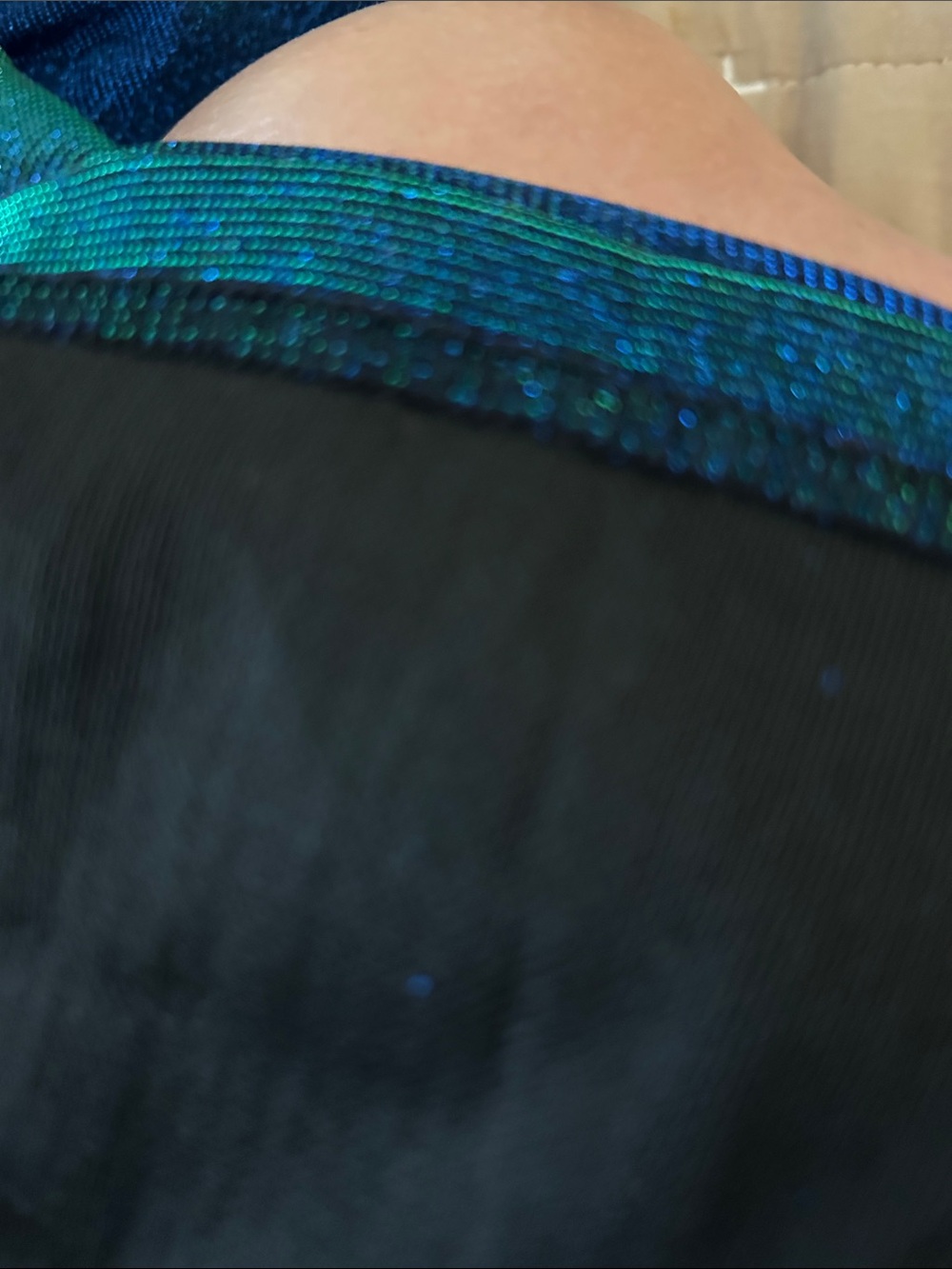 Holographic Deep V Club Dress - Picture 11 of 11